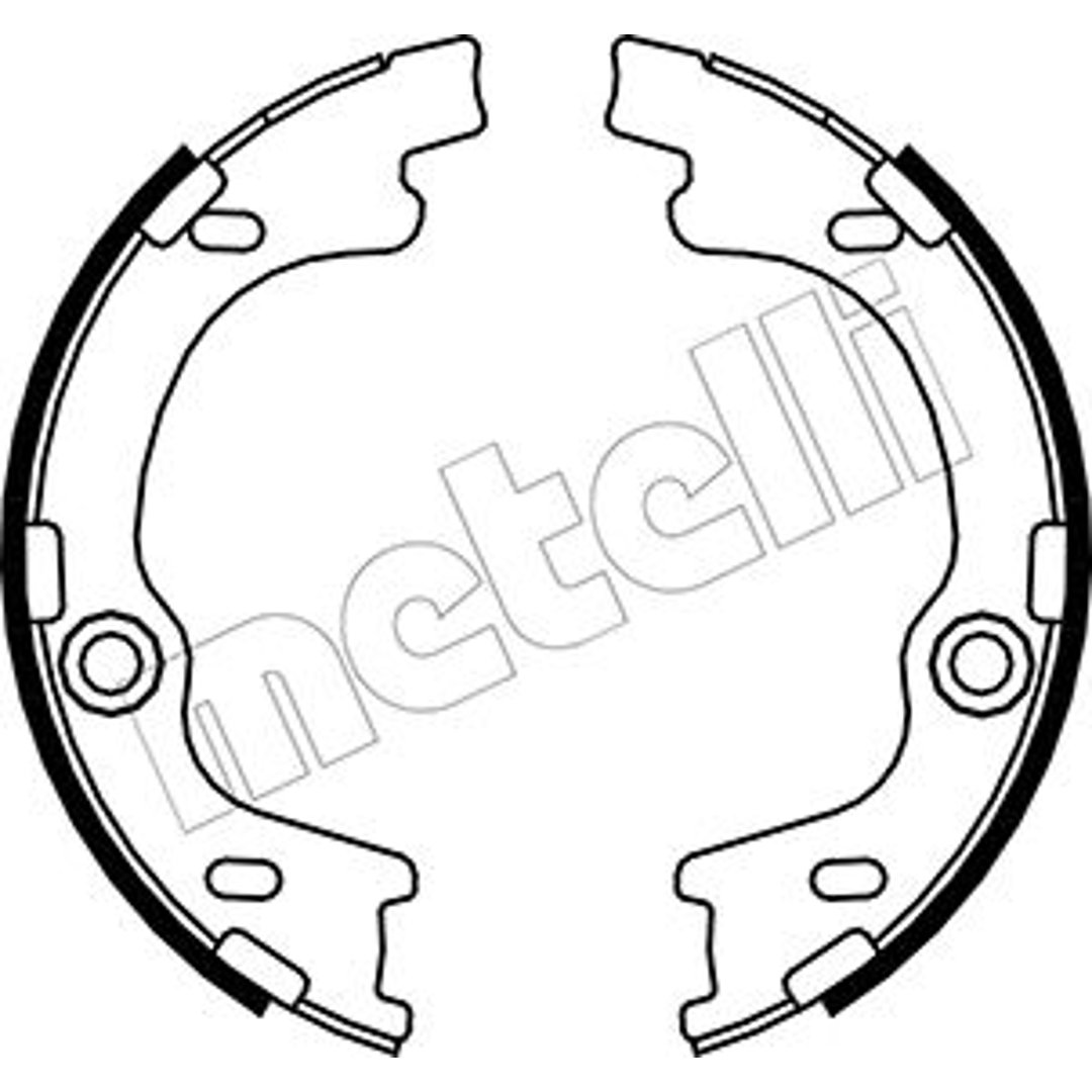 METELLI Zesatw szczęk hamulcowych, hamulec postojowy 53-0185