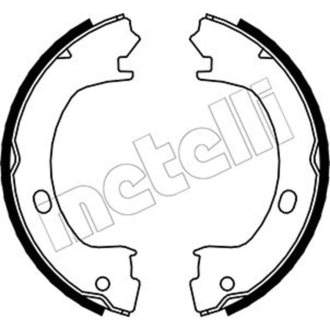 METELLI Zesatw szczęk hamulcowych, hamulec postojowy 53-0031