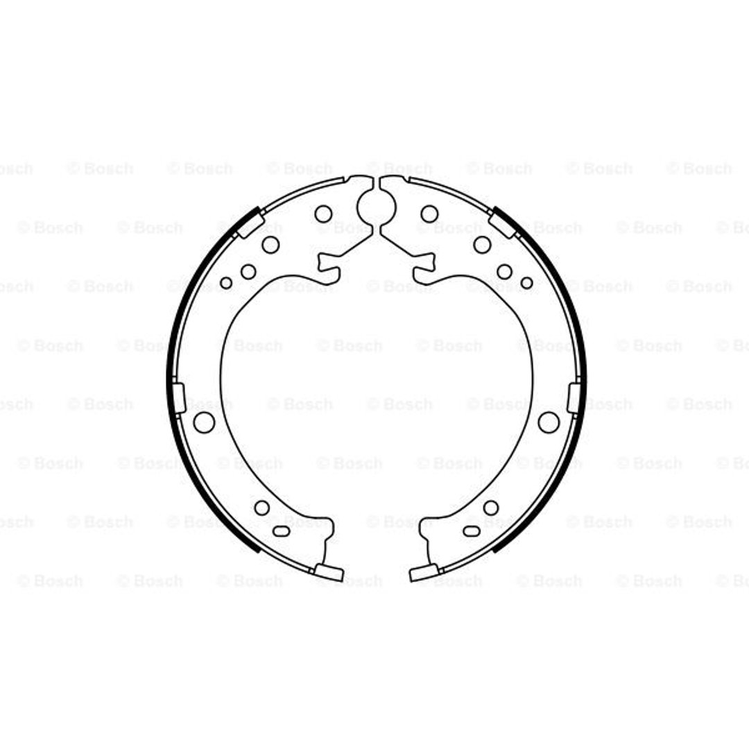 BOSCH Zestaw szczęk hamulcowych, hamulec postojowy 0 986 487 765