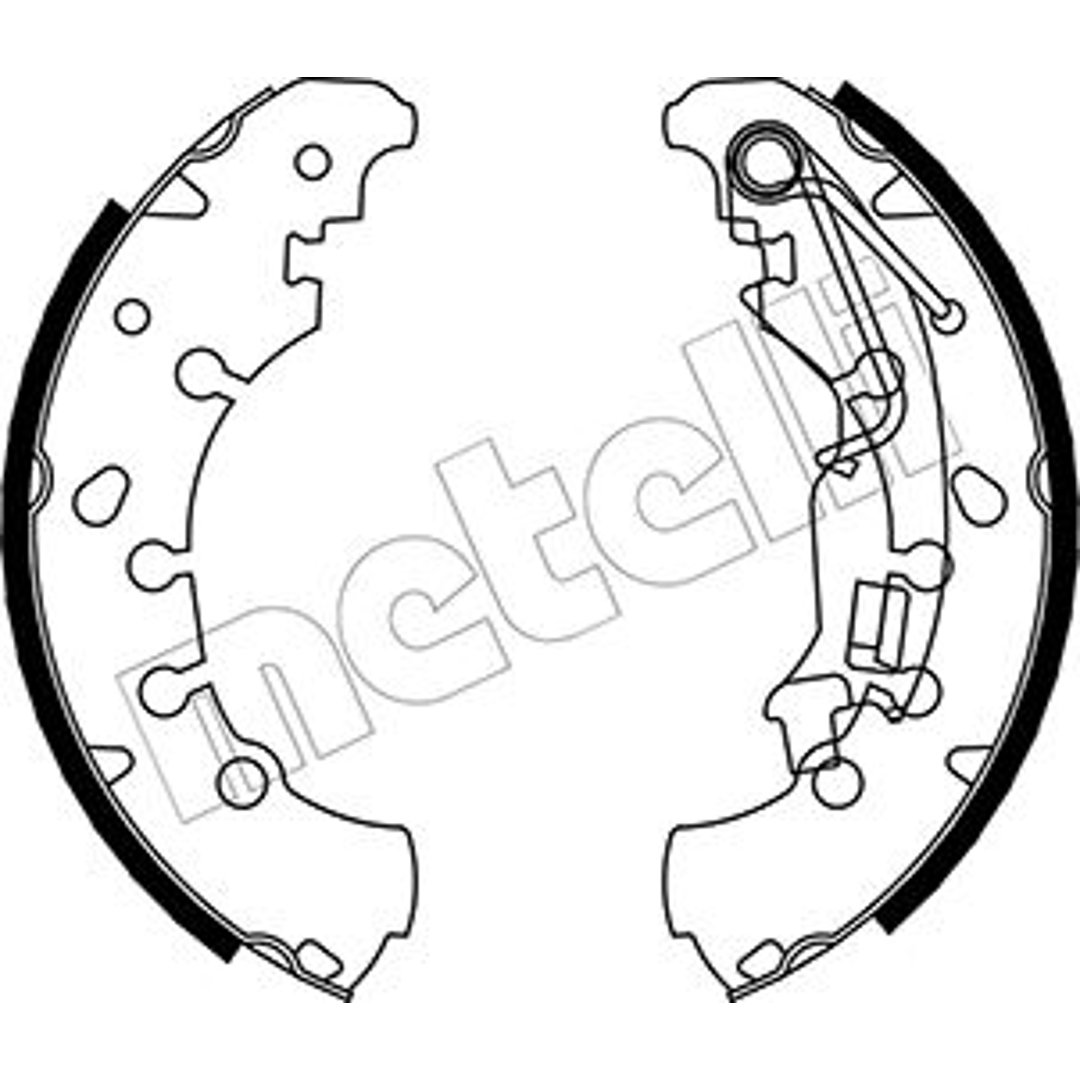 METELLI Szczki hamulcowe - komplet 53-0092