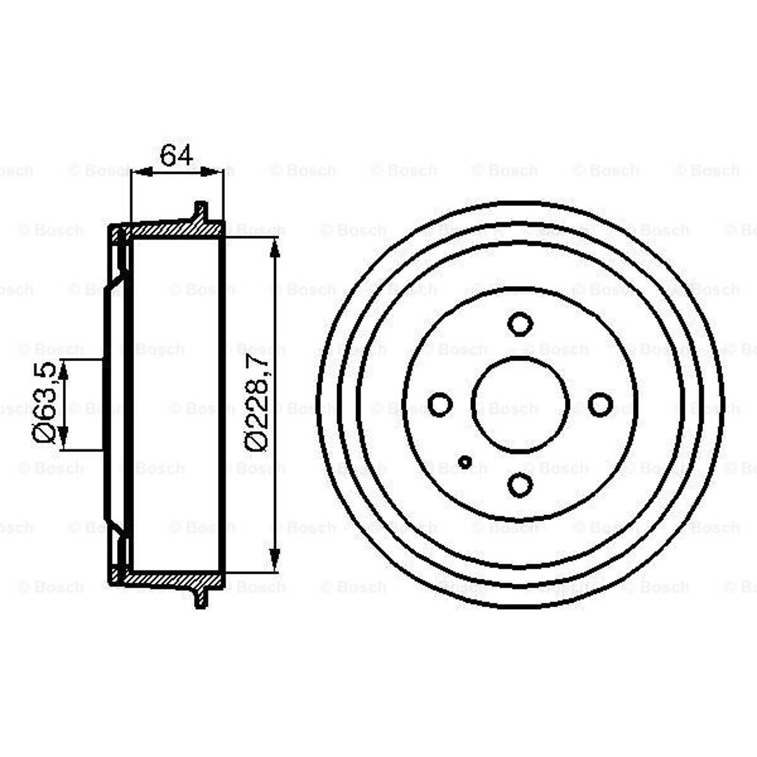BOSCH Bęben hamulcowy, 0 986 477 012 - Bezpłatny zwrot do 30 dni, największy wybór produktów. 0986477012