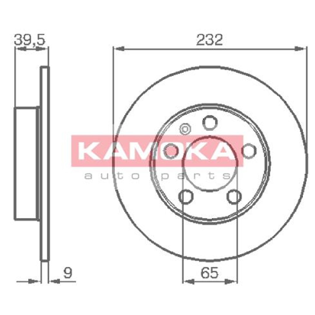 KAMOKA Tarcza hamulcowa 1036068