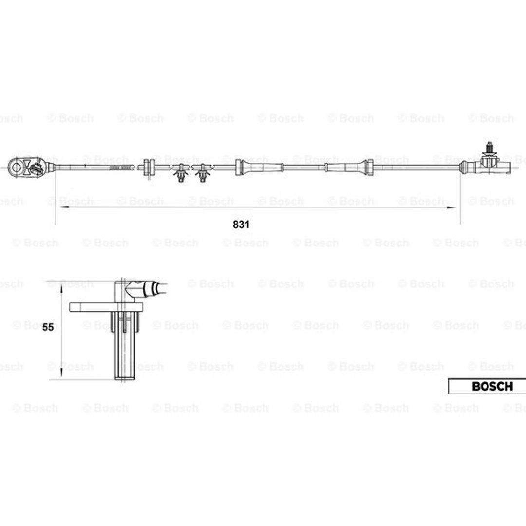 Czujnik ABS BOSCH 0 265 007 559