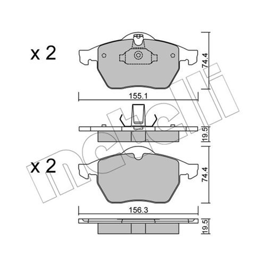 Klocki hamulcowe METELLI 22-0118-0