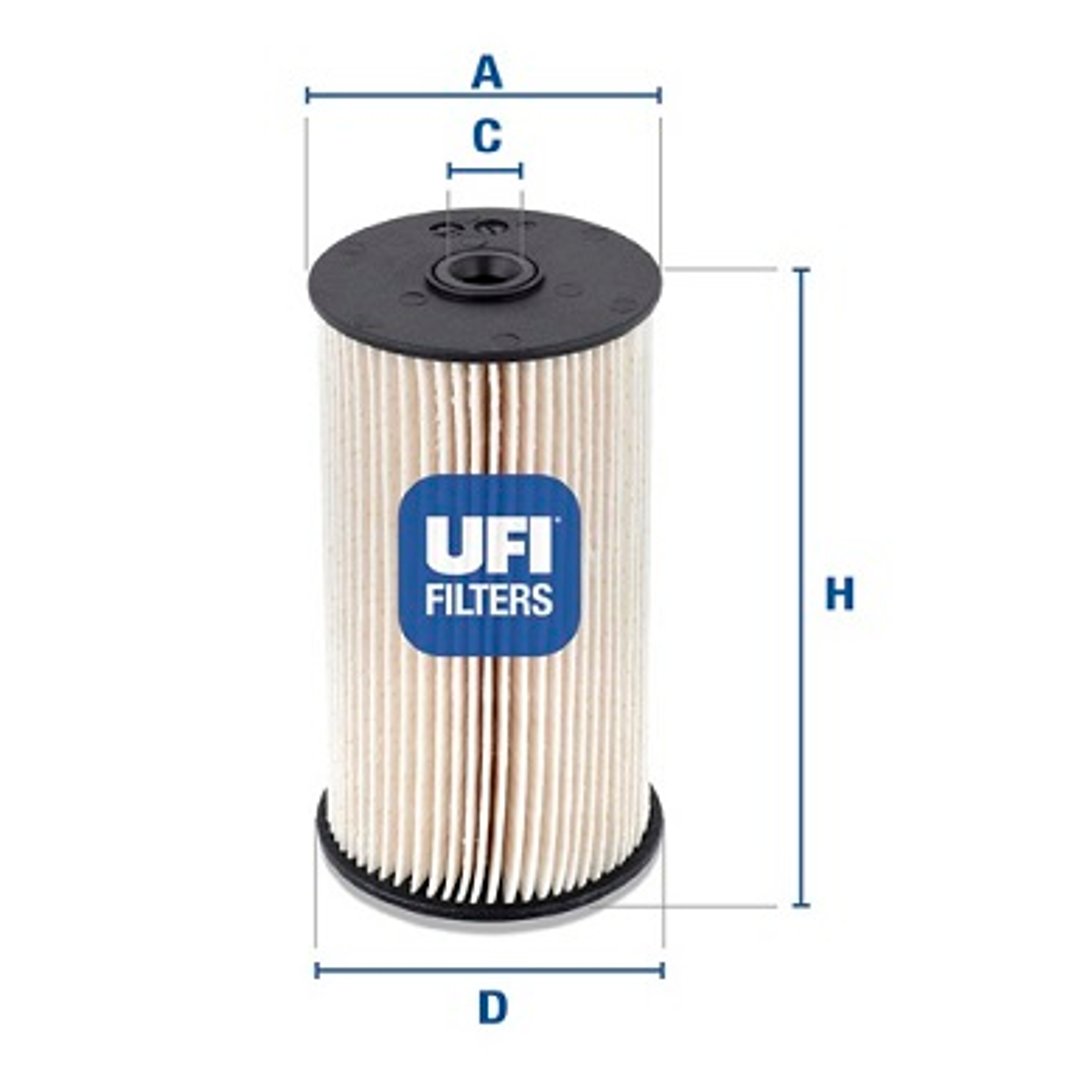 UFI Filtr paliwa 26.007.00