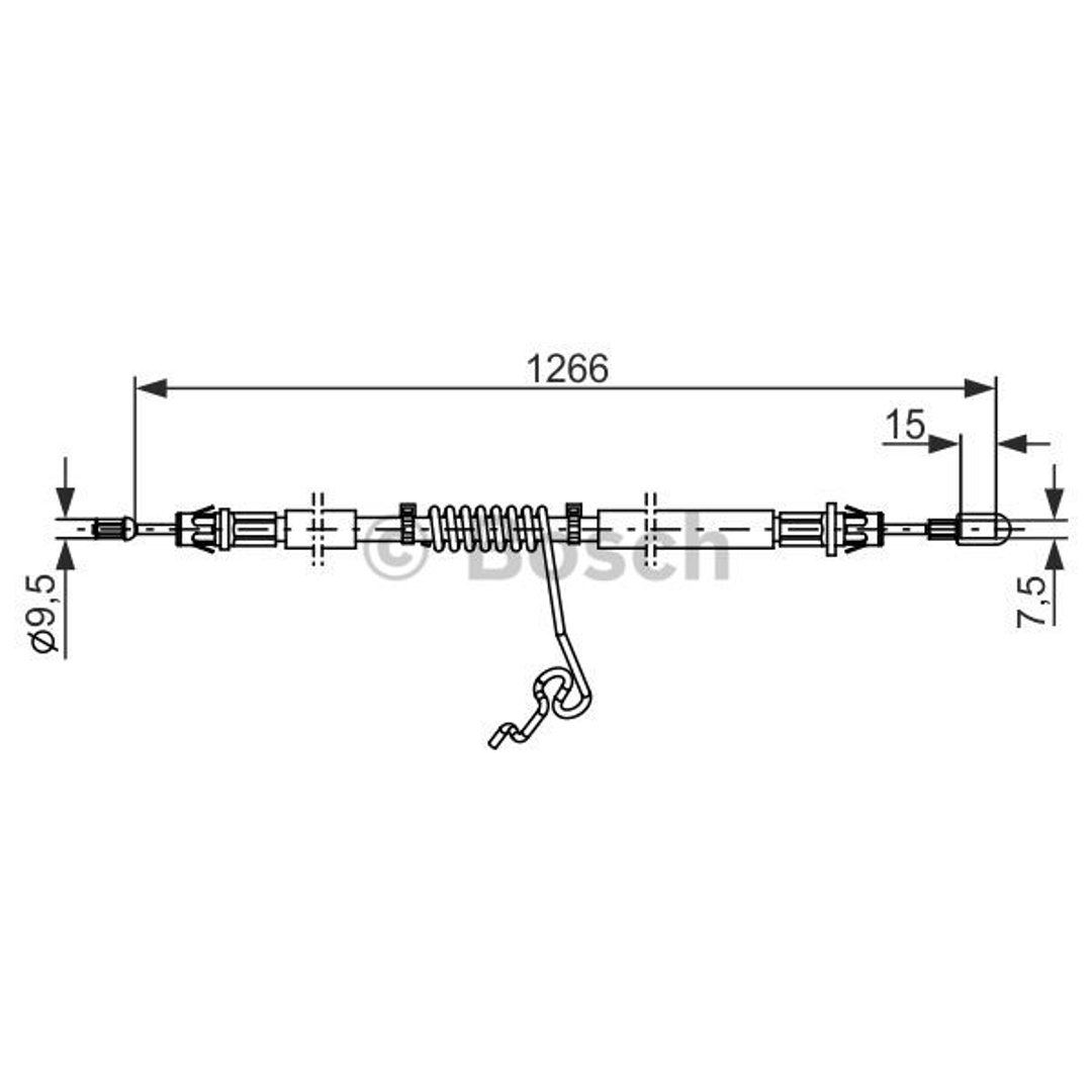 BOSCH Linka hamulcowa prawa, 1 987 482 281 - Bezpłatny zwrot do 30 dni, największy wybór produktów. 1987482281