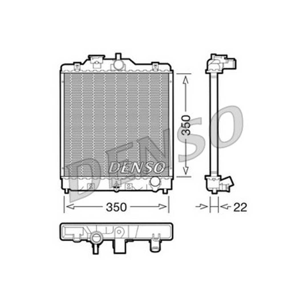 DENSO Chłodnica, układ chłodzenia silnika DRM40003