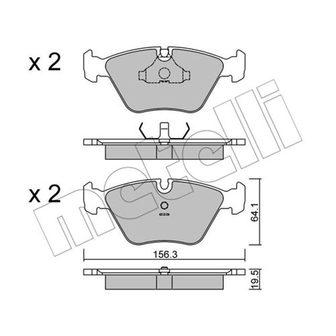Klocki hamulcowe METELLI 22-0122-0
