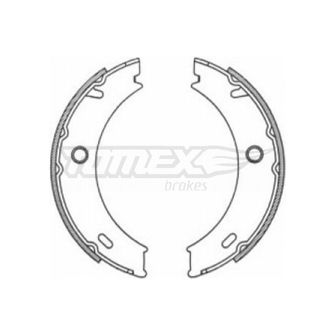 Tomex Brakes Szczęki hamulcowe TOMEX 2118 24205920 2118