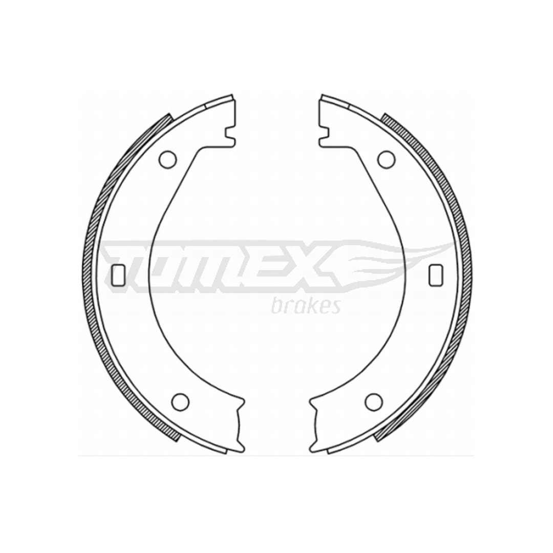 Tomex BRAKES Zestaw szczęk hamulcowych BRAKES TX 21-25 TX 21-25
