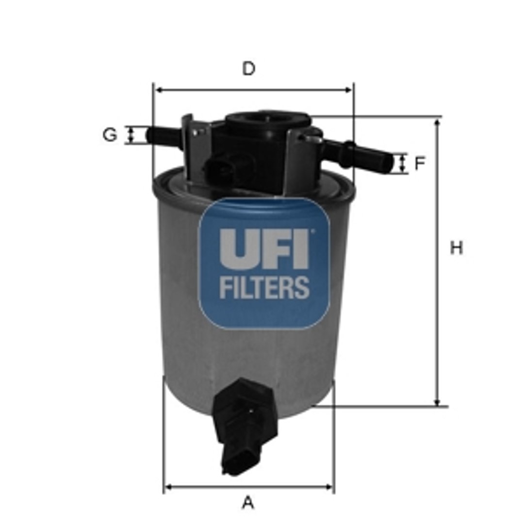 UFI Filtr paliwa 24.020.01 24.020.01