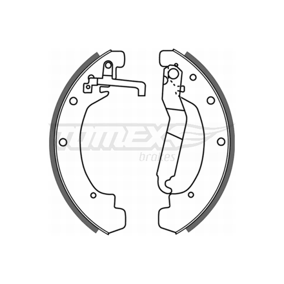 Szczęki hamulcowe TOMEX 2112 291698527GX