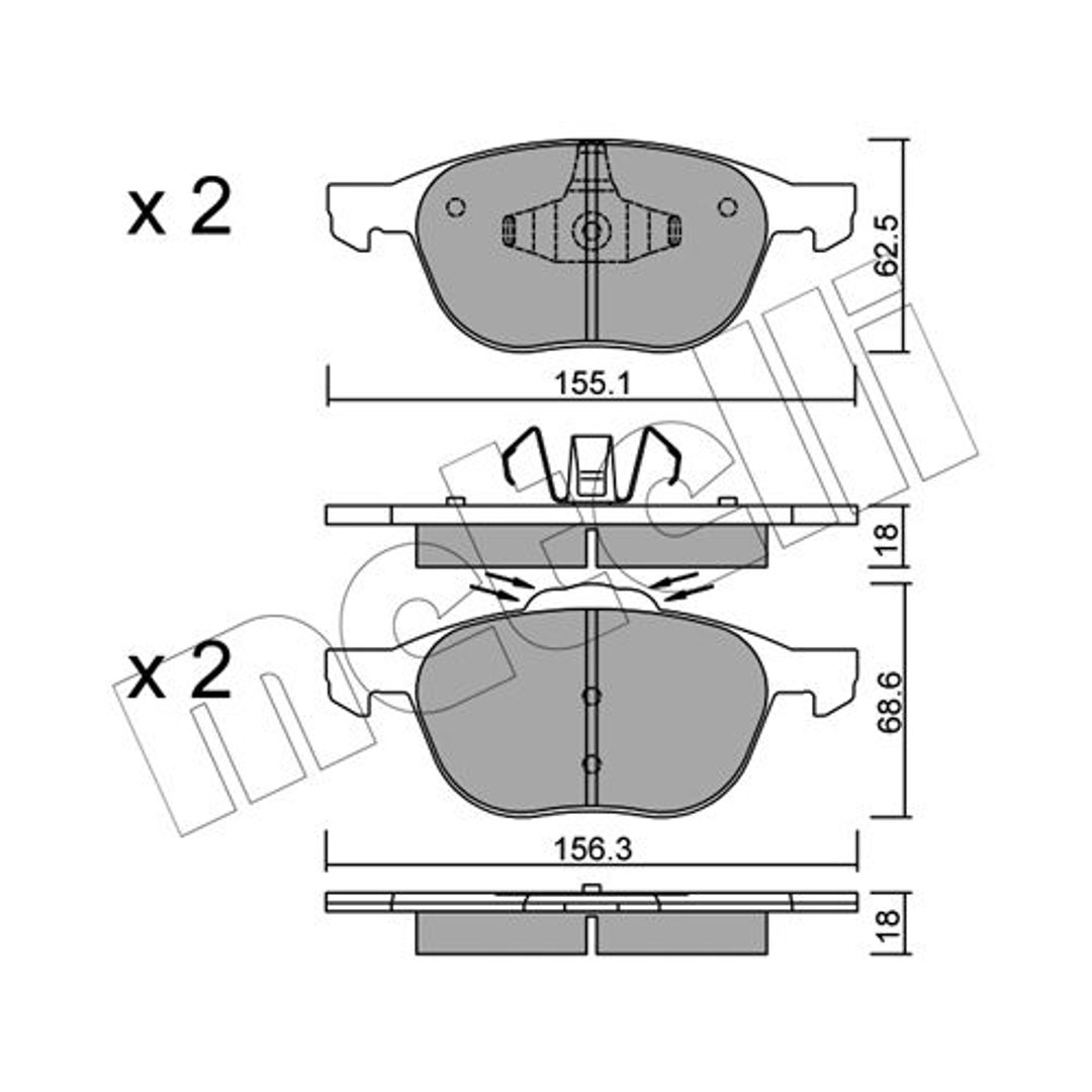Klocki hamulcowe METELLI 22-0534-1