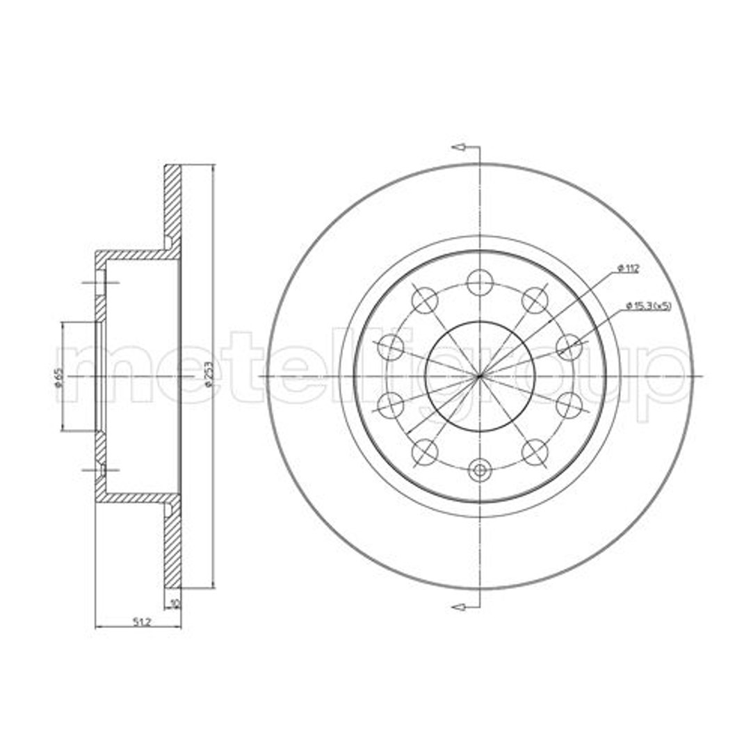 METELLI Tarcza hamulcowa 23-0724C