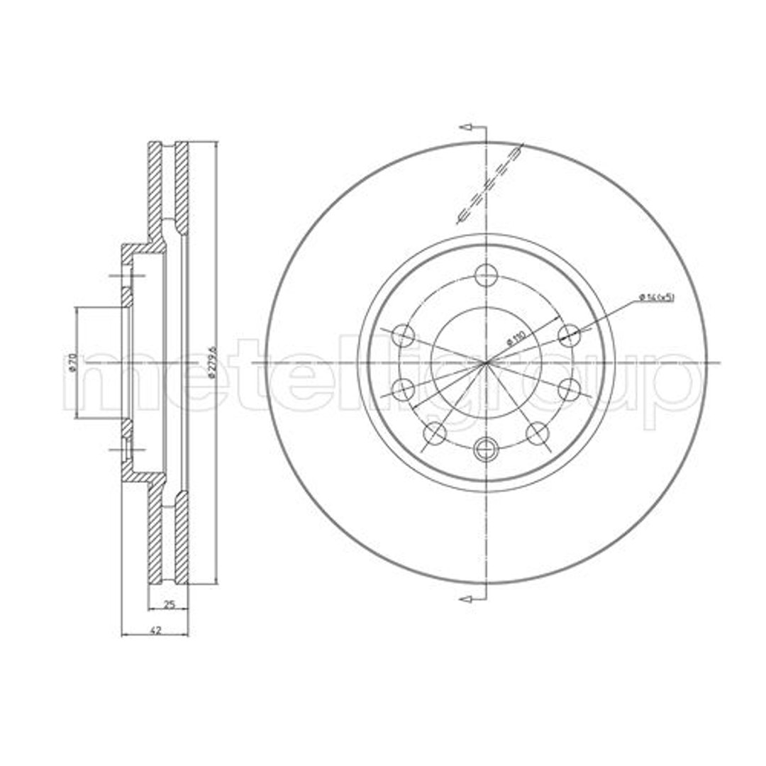 METELLI Tarcza hamulcowa 23-0514C 23-0514C