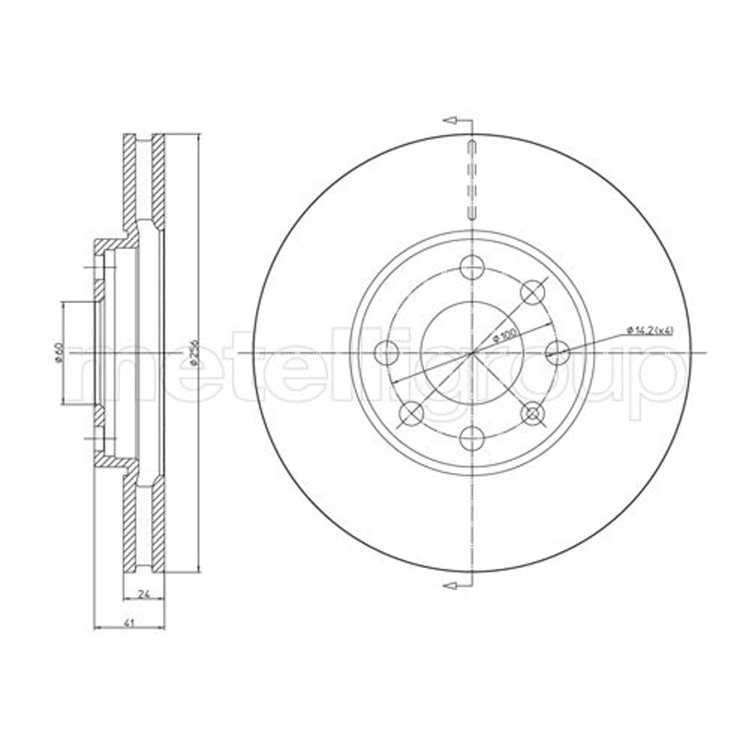 METELLI Tarcza hamulcowa 23-0490C 23-0490C