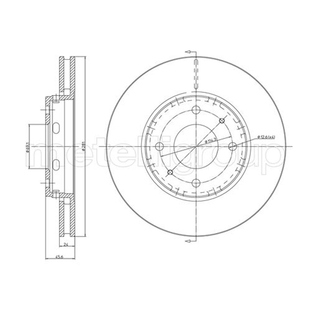 METELLI Tarcza hamulcowa 23-0467C 23-0467C