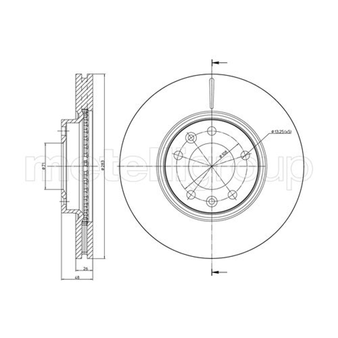 METELLI Tarcza hamulcowa 23-0794C