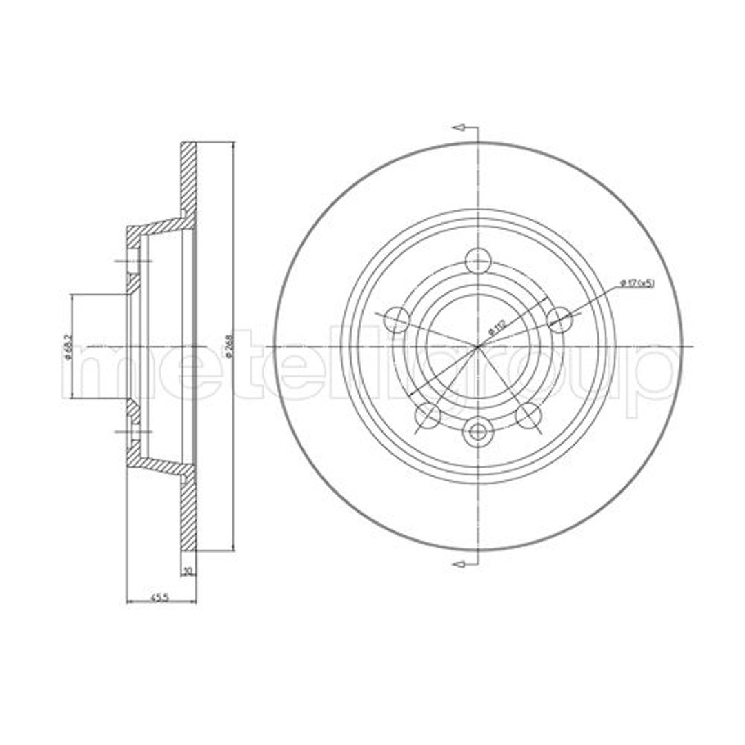 METELLI Tarcza hamulcowa 23-0404C 23-0404C