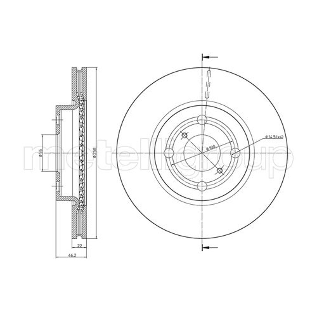 METELLI Tarcza hamulcowa 23-0879C 23-0879C