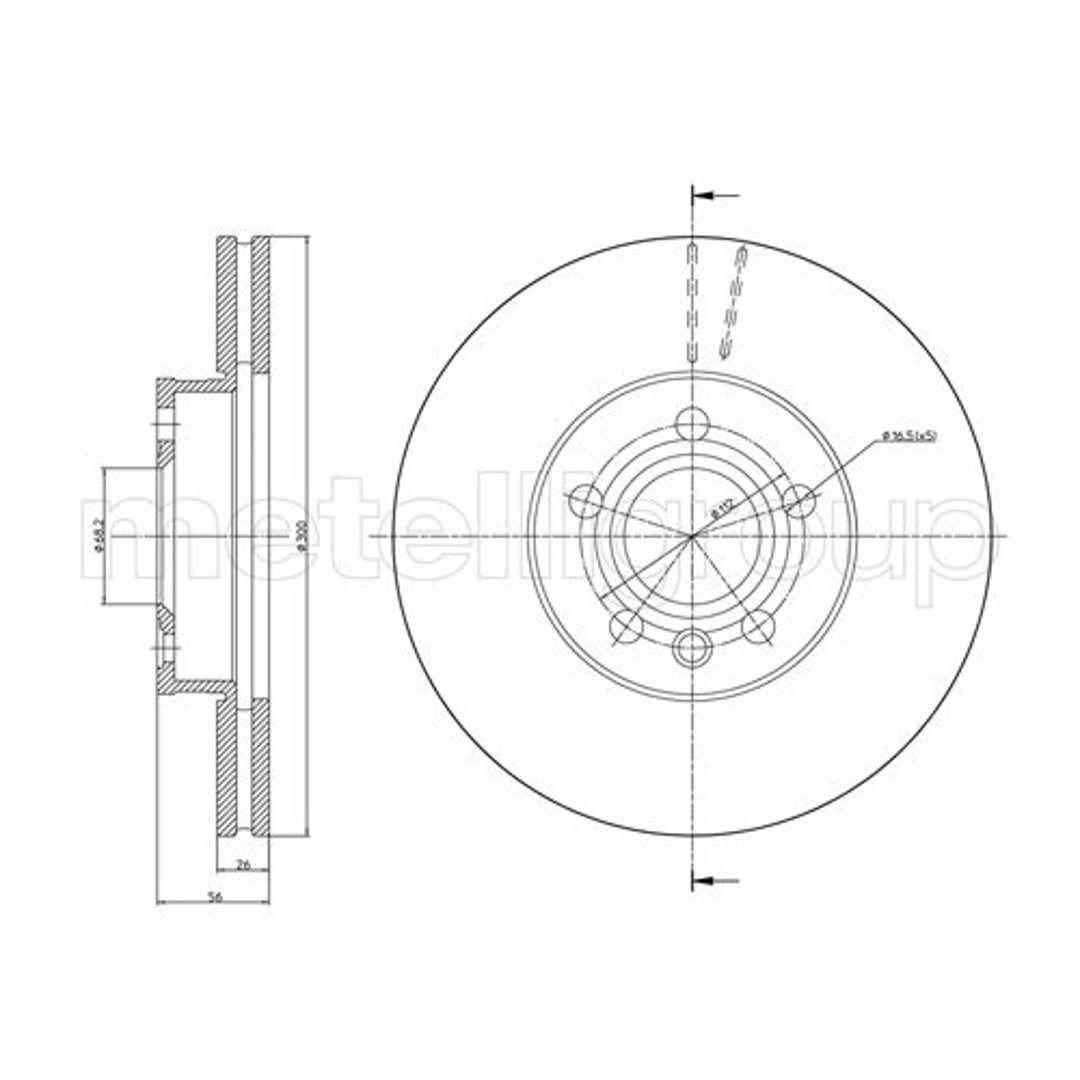 METELLI Tarcza hamulcowa 23-0736C