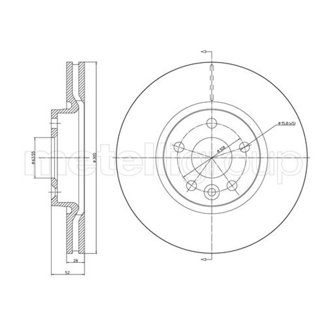 METELLI Tarcza hamulcowa 23-0896C