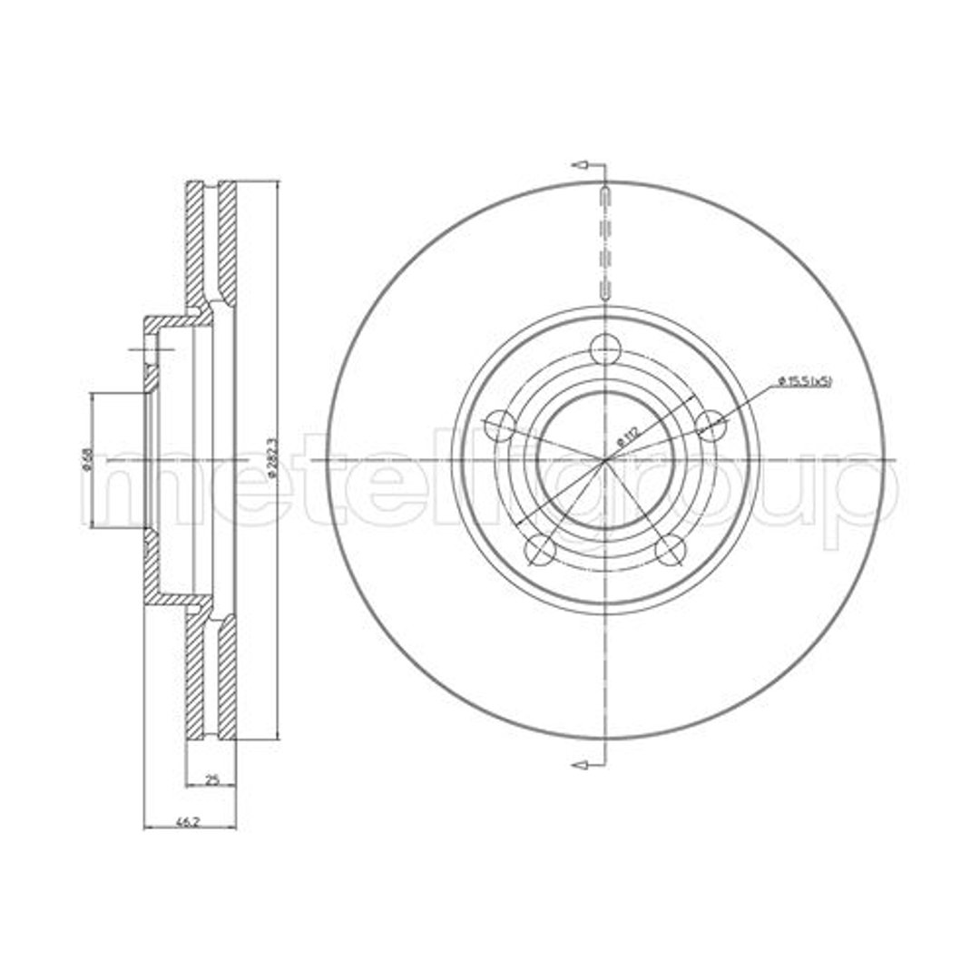 METELLI Tarcza hamulcowa 23-0378C 23-0378C