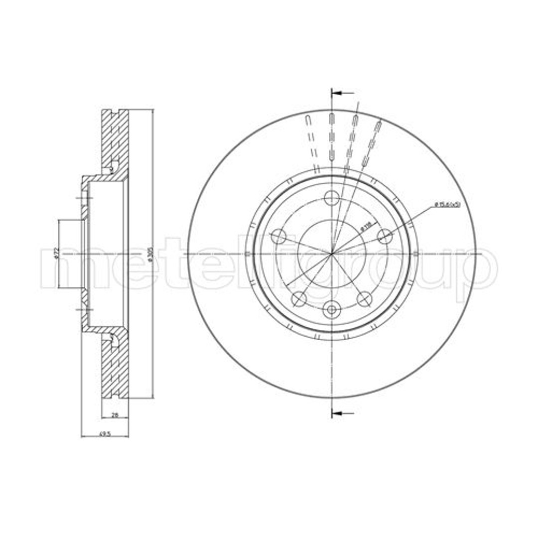 METELLI Tarcza hamulcowa 23-0798