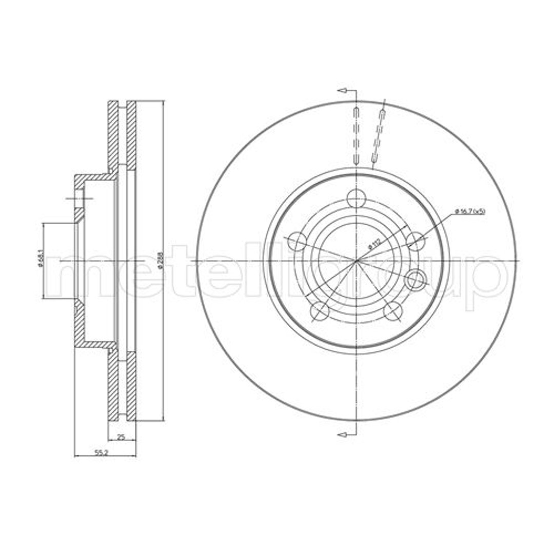 METELLI Tarcza hamulcowa 23-0403C 23-0403C
