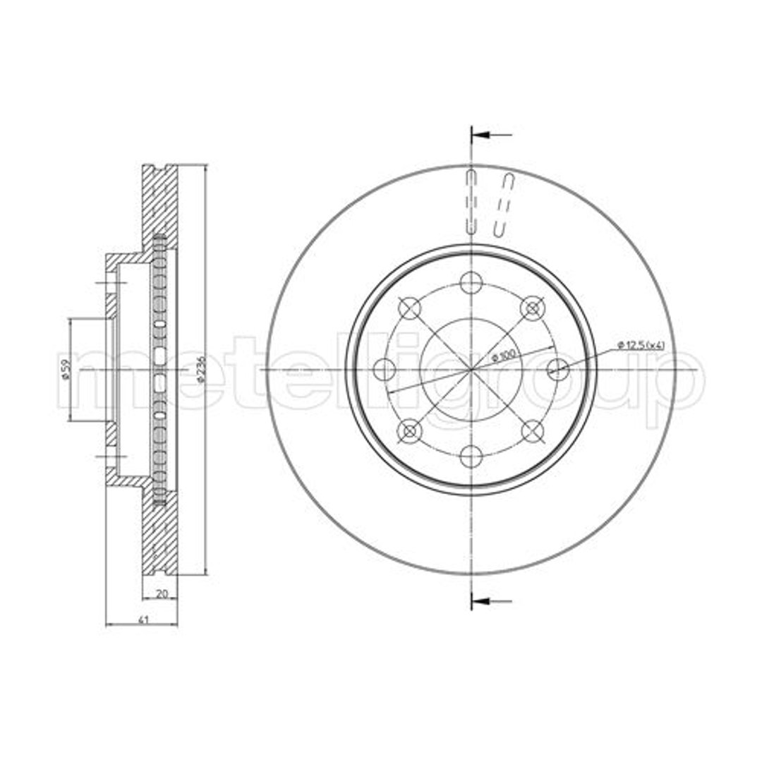 METELLI Tarcza hamulcowa 23-0790C 23-0790C