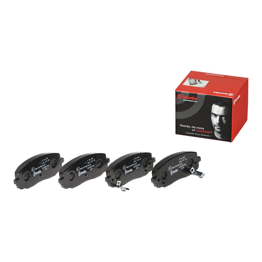 BREMBO Zestaw klocków hamulcowych, hamulce tarczowe P 30 032