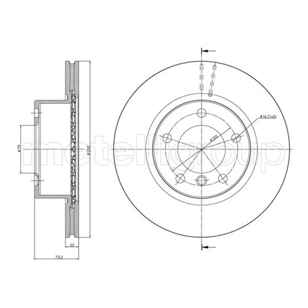 METELLI Tarcza hamulcowa 23-0811C