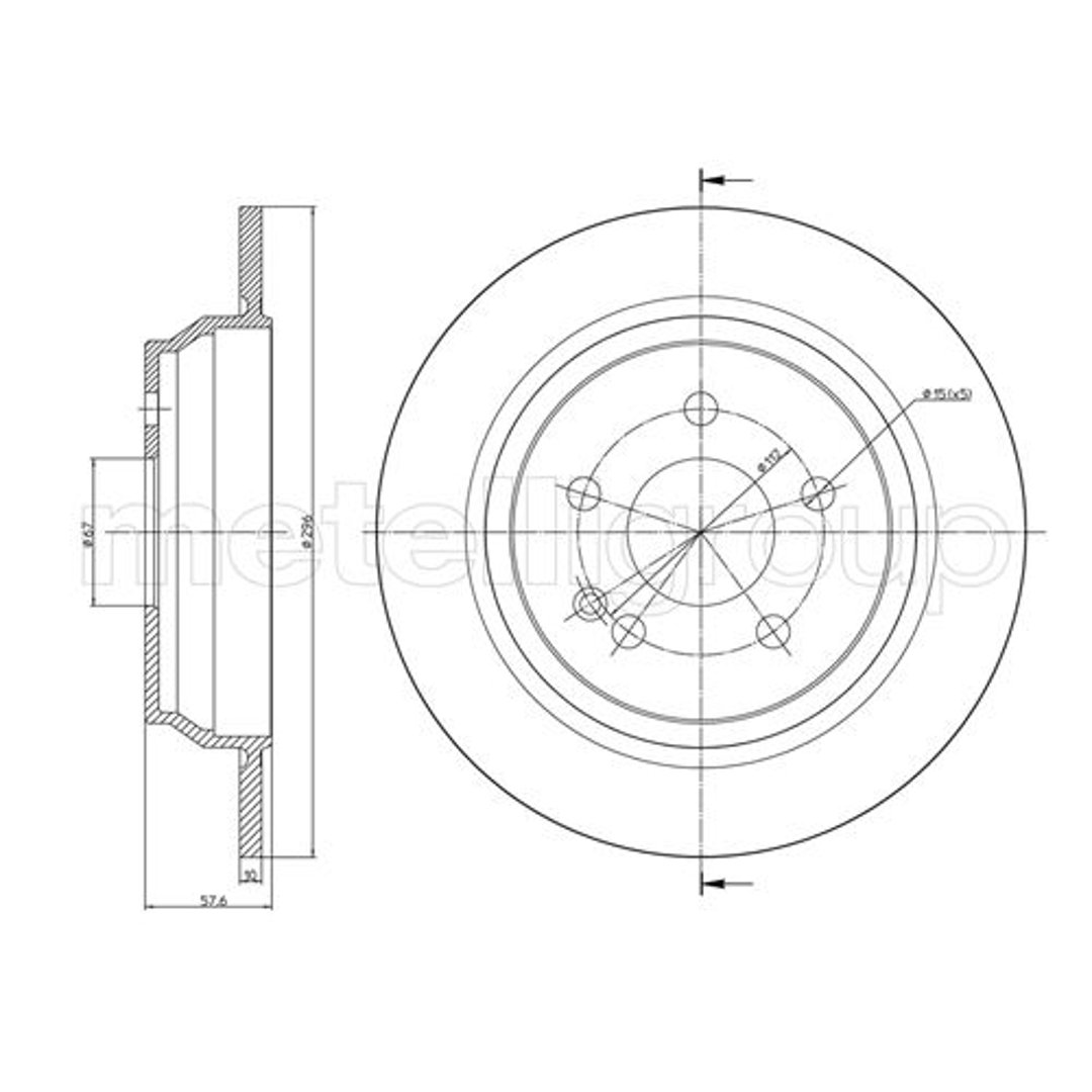 METELLI Tarcza hamulcowa 23-0712