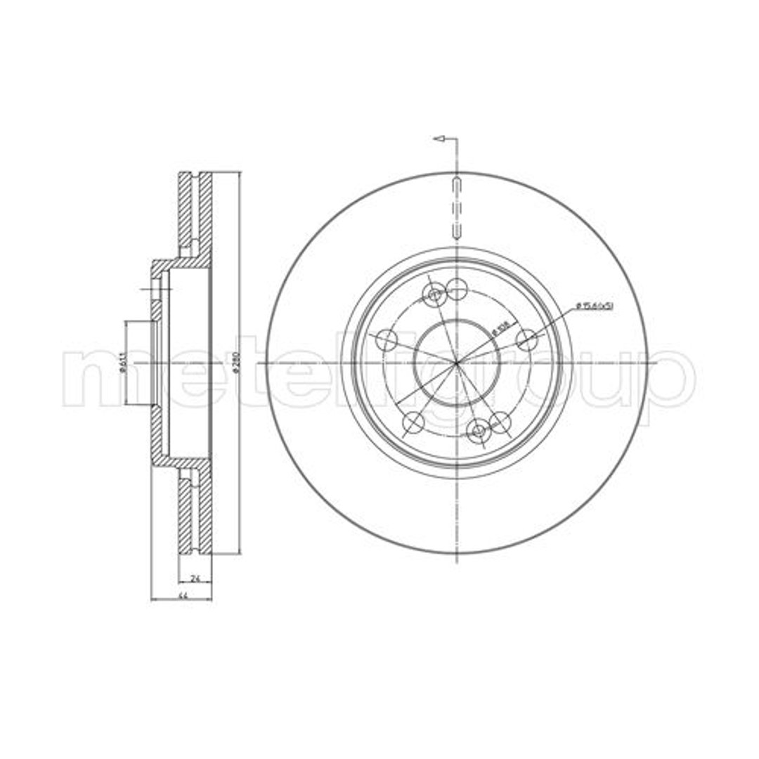 METELLI Tarcza hamulcowa 23-0533