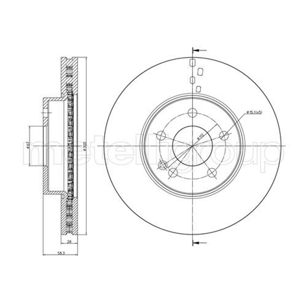 METELLI Tarcza hamulcowa 23-0723
