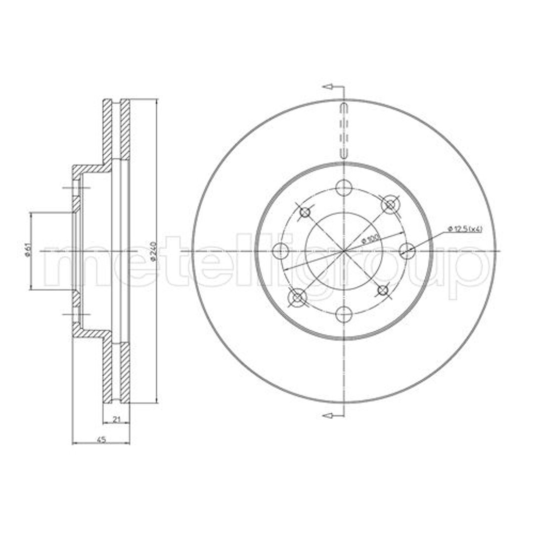 METELLI Tarcza hamulcowa 23-0343