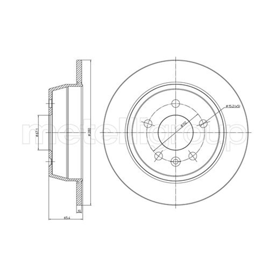 METELLI Tarcza hamulcowa 23-0417