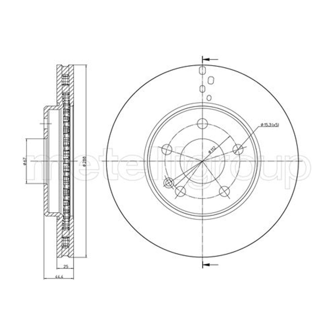 METELLI Tarcza hamulcowa 23-0832C
