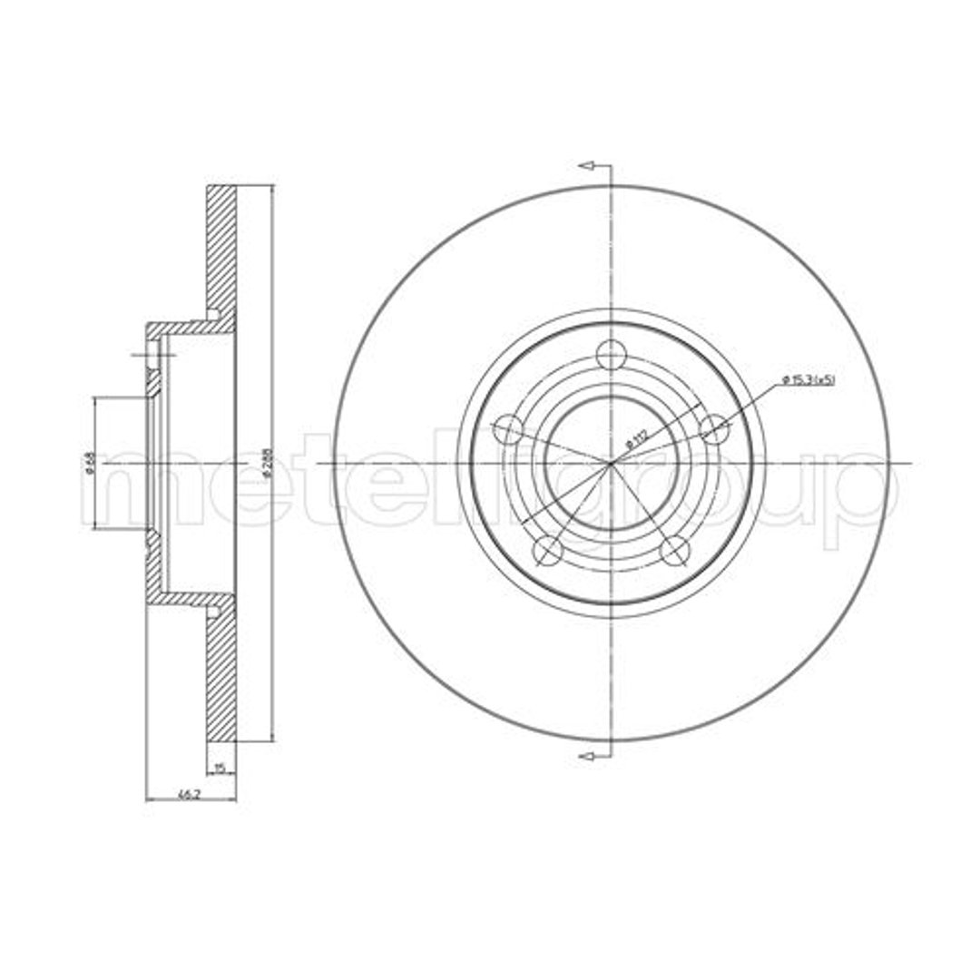 METELLI Tarcza hamulcowa 23-0263
