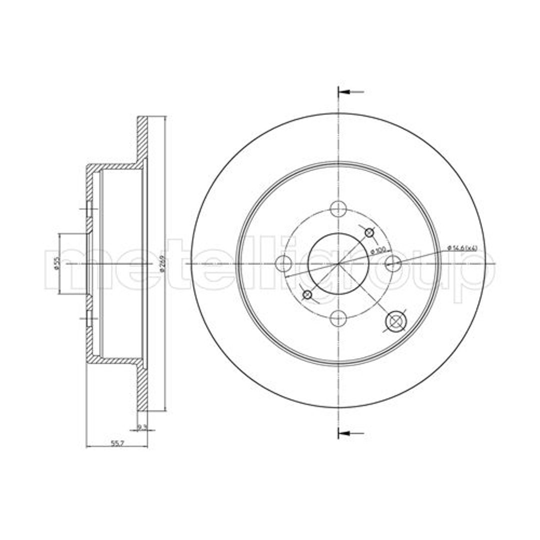 METELLI Tarcza hamulcowa 23-0636