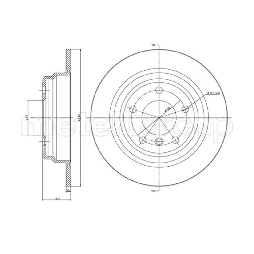 METELLI Tarcza hamulcowa 23-0397C