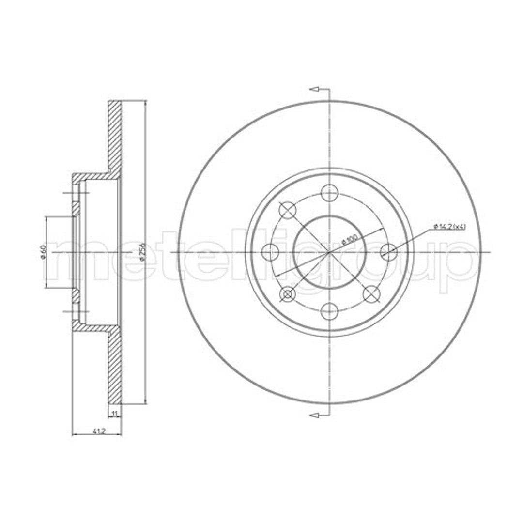 METELLI Tarcza hamulcowa 23-0627