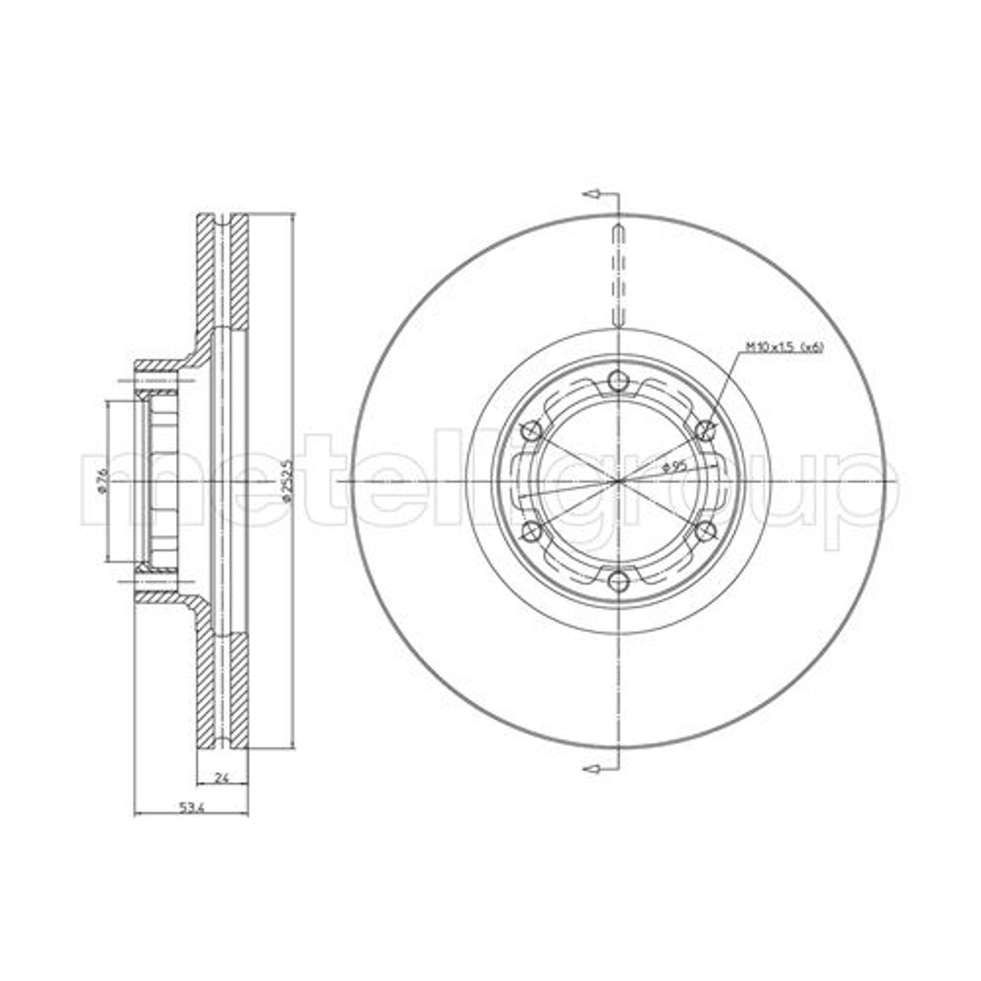METELLI Tarcza hamulcowa 23-0051
