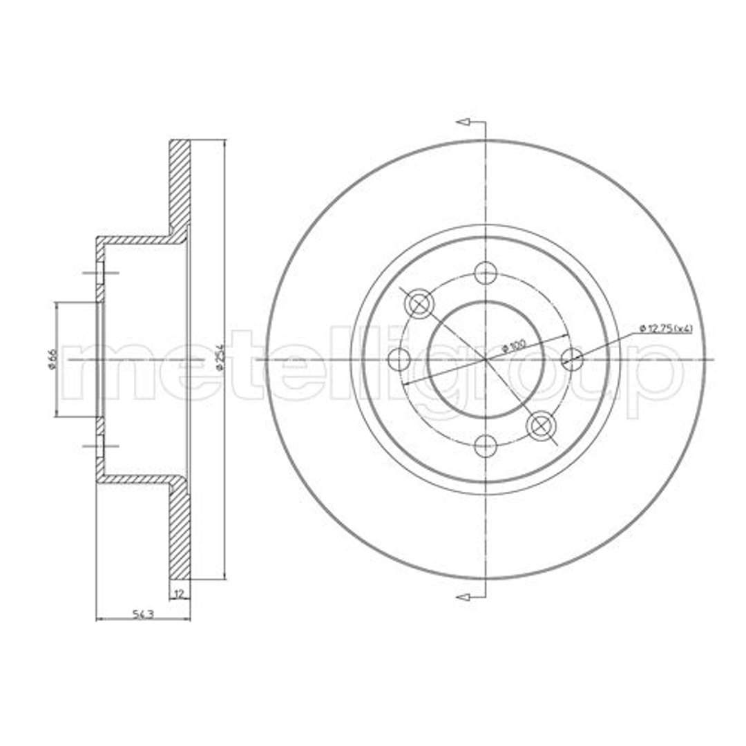 METELLI Tarcza hamulcowa 23-0218