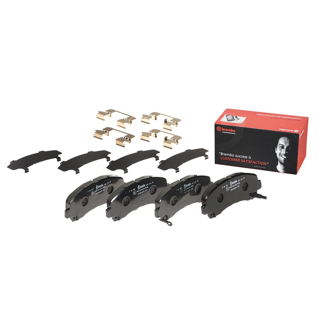 BREMBO Zestaw klocków hamulcowych, hamulce tarczowe P 34 007