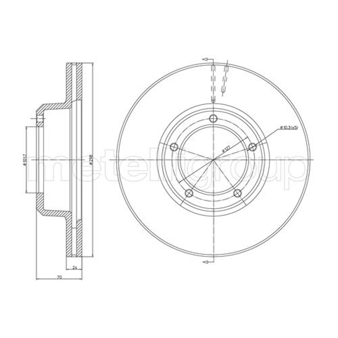 METELLI Tarcza hamulcowa 23-0237