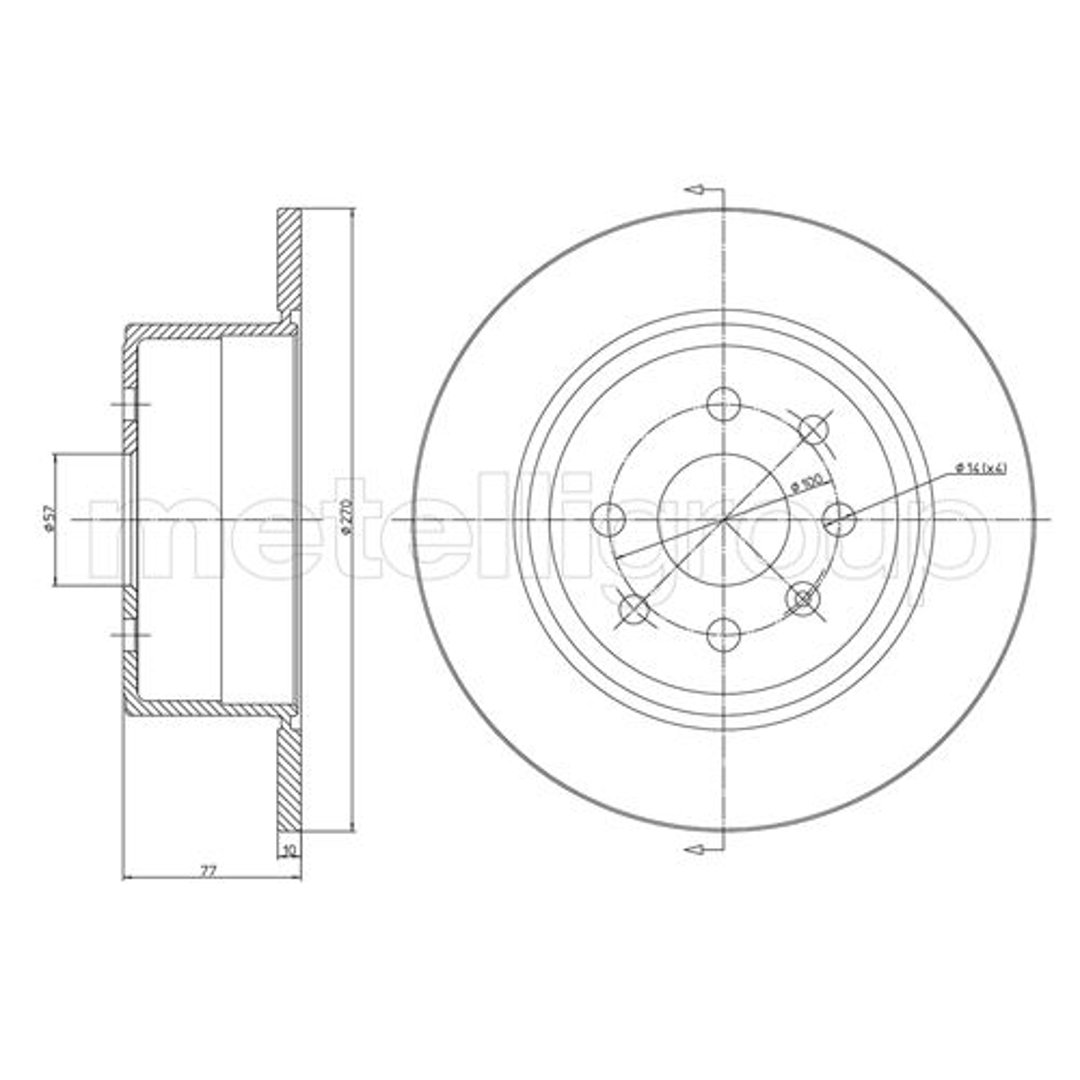 METELLI Tarcza hamulcowa 23-0426