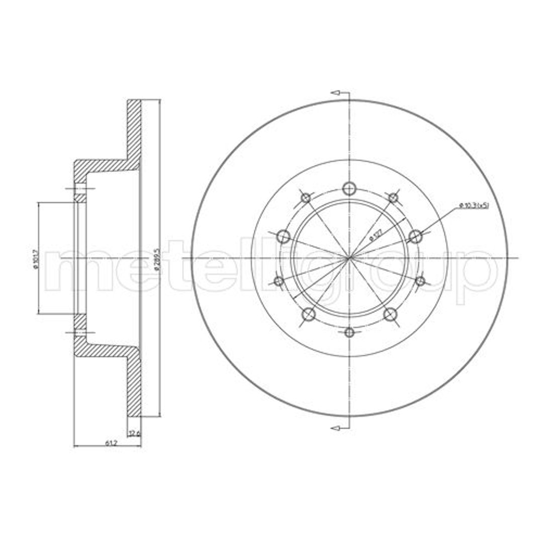 METELLI Tarcza hamulcowa 23-0359