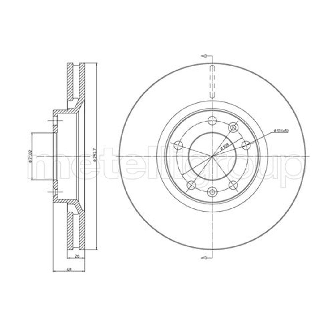 METELLI Tarcza hamulcowa 23-0295