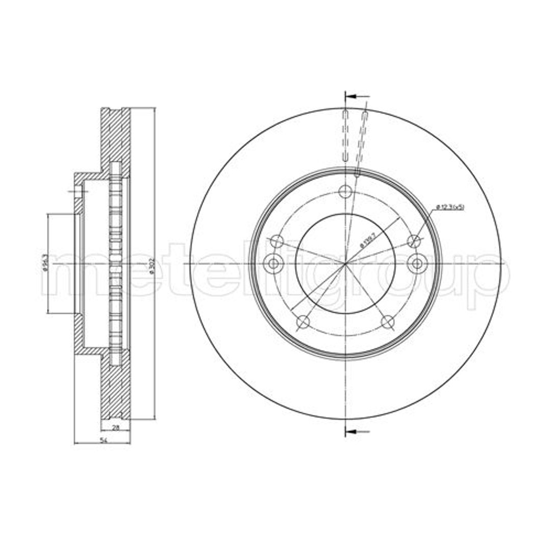 METELLI Tarcza hamulcowa 23-0776C